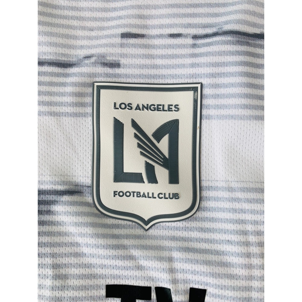 Adidas Los Angeles LAFC Away Authentic Mens Soccer Jersey White Gray 2XL - Picture 7 of 16